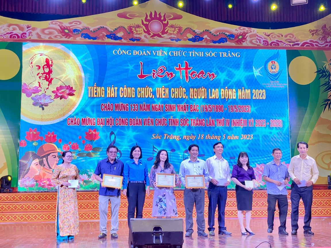 Trường CĐCĐ Sóc Trăng đạt Giải Ba và Giải Tiết mục xuất sắc Liên hoan “Tiếng hát công chức, viên chức, người lao động” năm 2023
